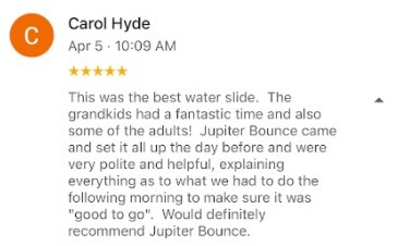 Rave review from Carol Hyde after her event