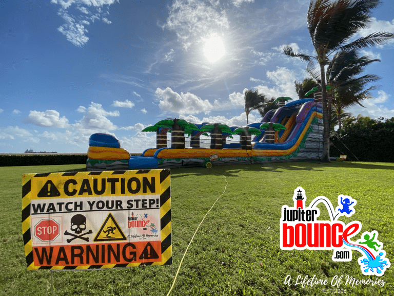 water slide palm beach jupiter wellington boca dry slide kids Royal Palm Beach Waterslide Rental