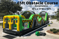 65' Toxic Obstacle Course**