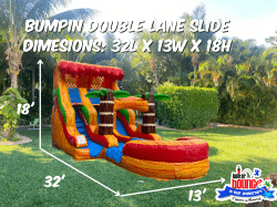 2 1690990049 NEW Bumpin Double Lane Slide