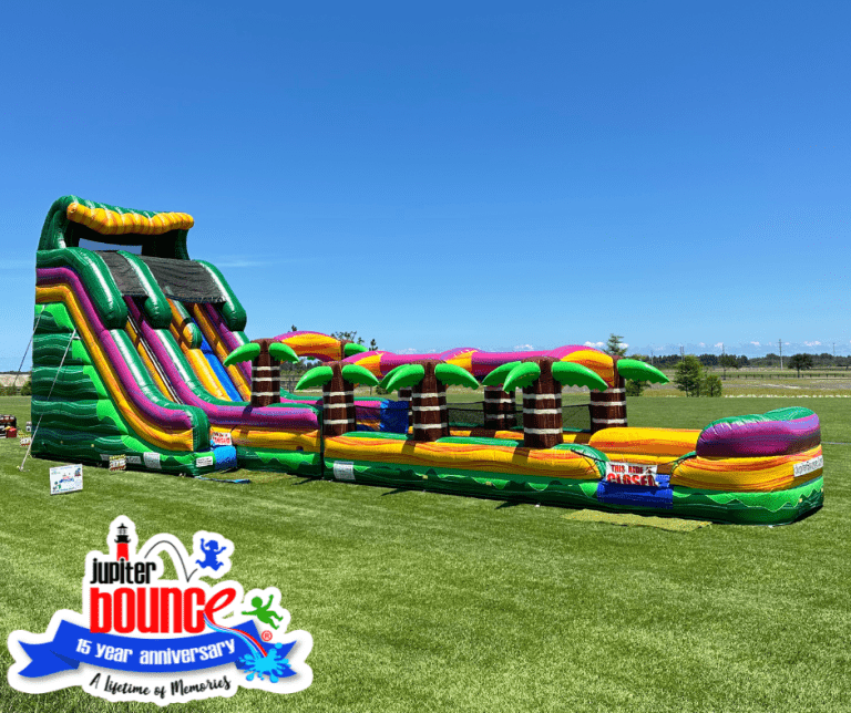 waterslide, waterslide rental, jupiterbounce, summer fun, summer activities,