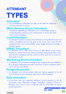 Attendant Types1 Attendant Information