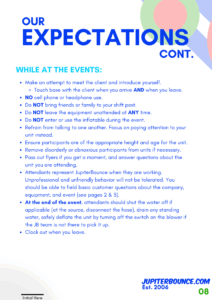 Attendants and Events 21 Attendant Information
