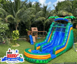 20' Green Turtle Cay Double Lane Slide