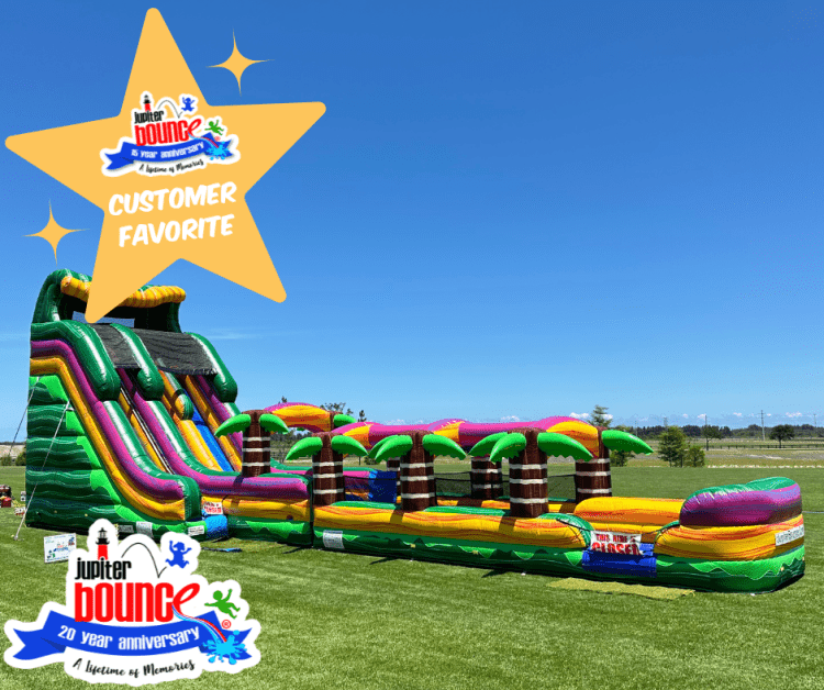 25' Mardi Party Double Lane w/ Slip n Slide**⭐ 25' Mardi Party Double Lane w/ Slip n Slide**⭐