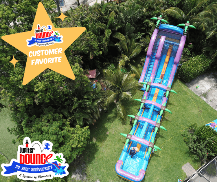 25' Volcano Bay Double Lane w/ Slip n Slide**⭐ 25' Volcano Bay Double Lane w/ Slip n Slide**⭐