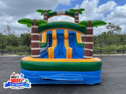 adventureisland waterslide partyrental jupiterbounceouse jupiter 1 2 15' Toddler Adventure Island Slide